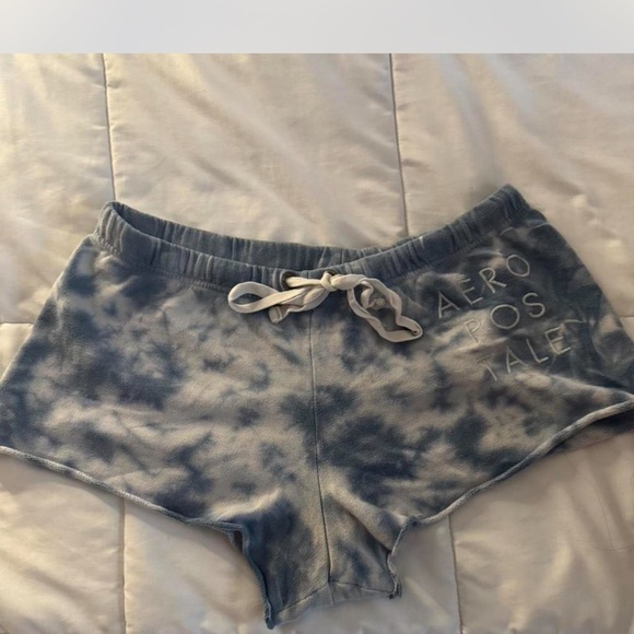 Aeropostale Women's Gray Tie-Dye Athletic Shorts - Picture 1 of 3
